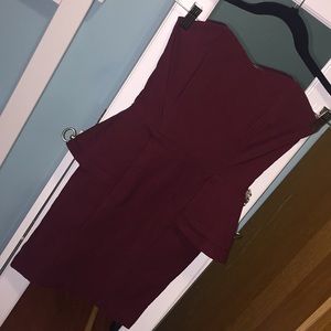 Semi formal burgundy dress